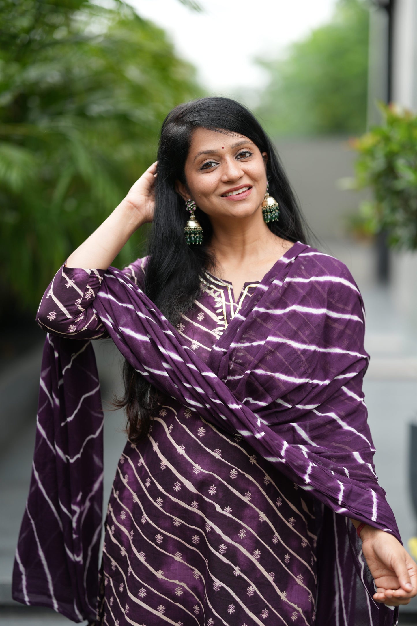 Jamuni Sawan Lehar Cotton Suit Set