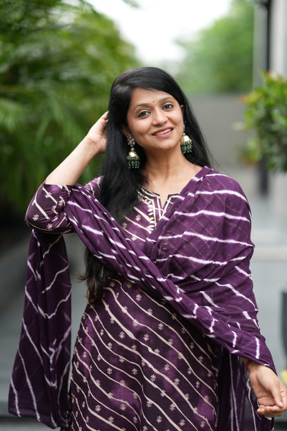Jamuni Sawan Lehar Cotton Suit Set
