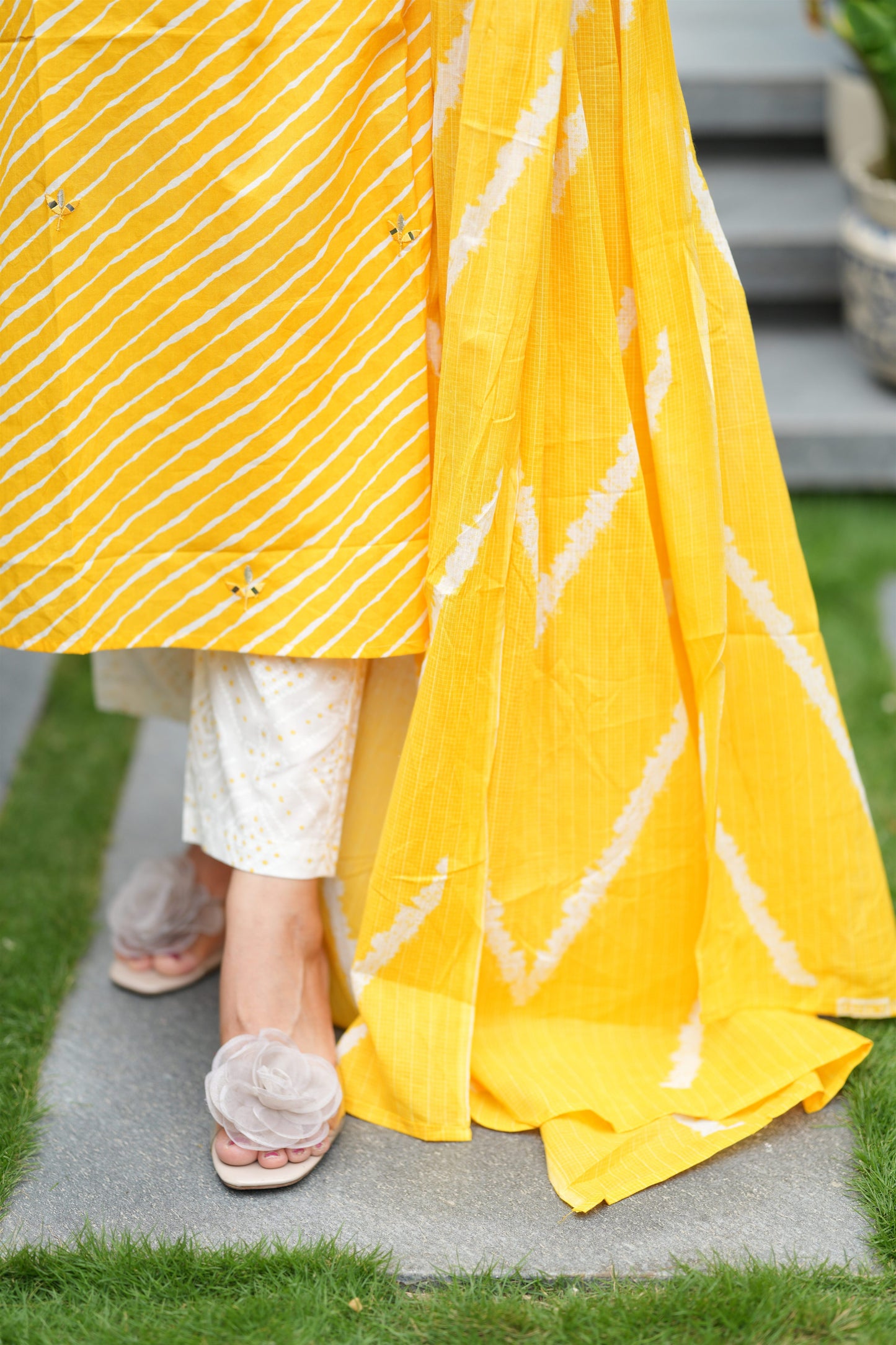 Sunshine Sawan Lehar Cotton Suit Set