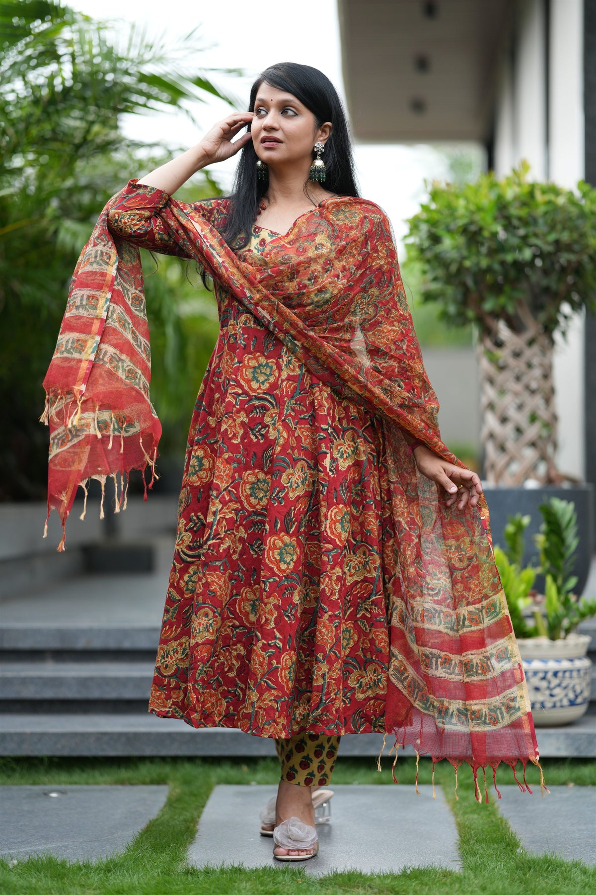 Lavanya Handblock Cotton Suit Set