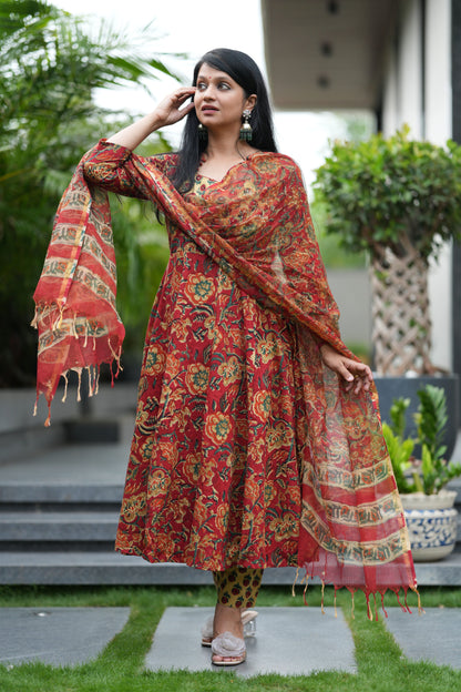 Lavanya Handblock Cotton Suit Set