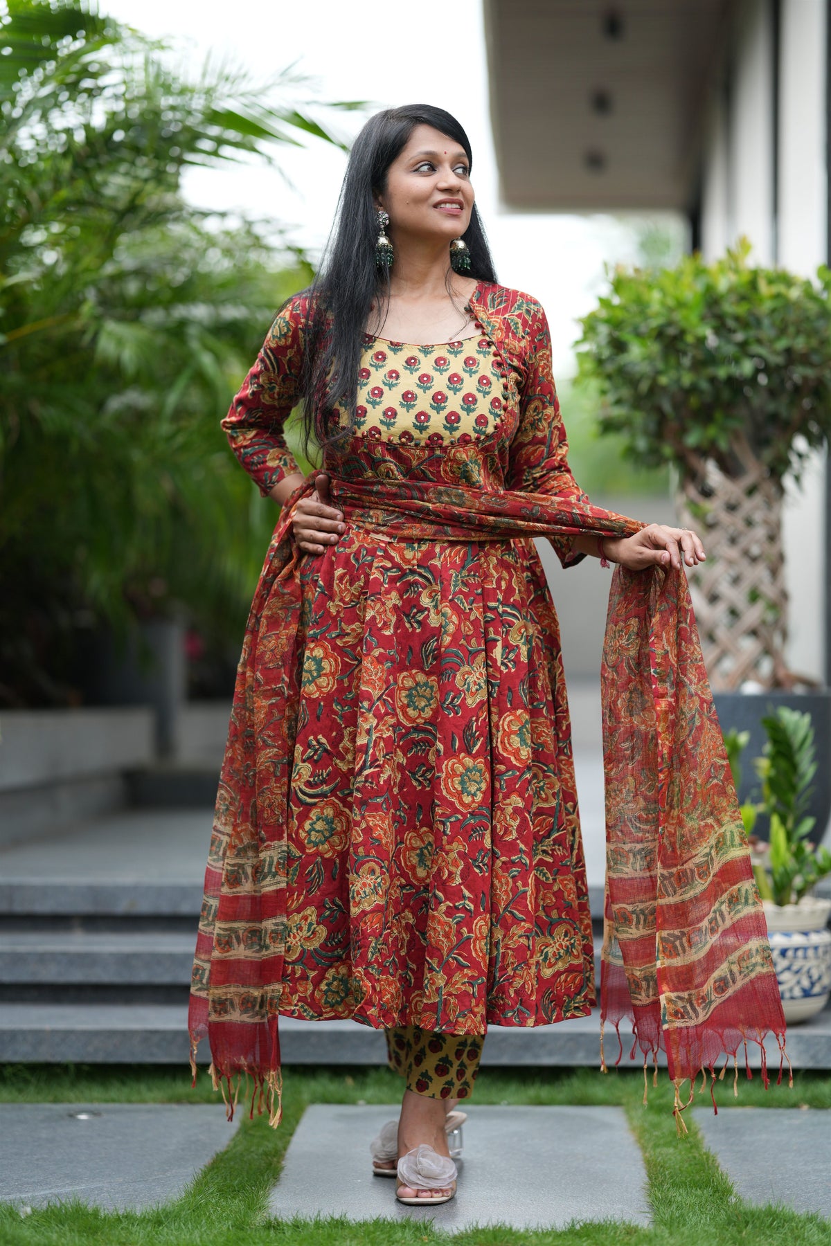 Lavanya Handblock Cotton Suit Set