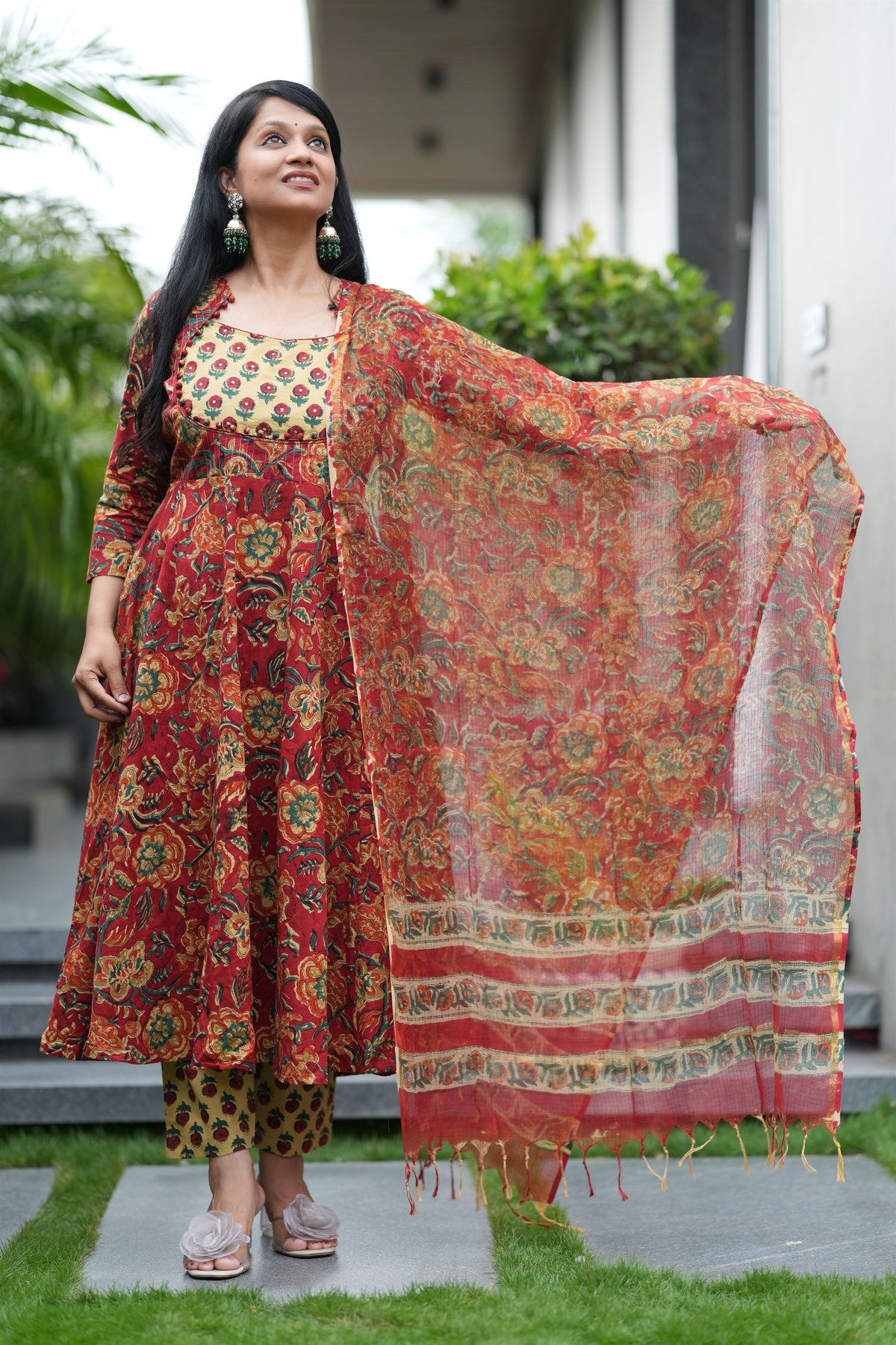 Lavanya Handblock Cotton Suit Set