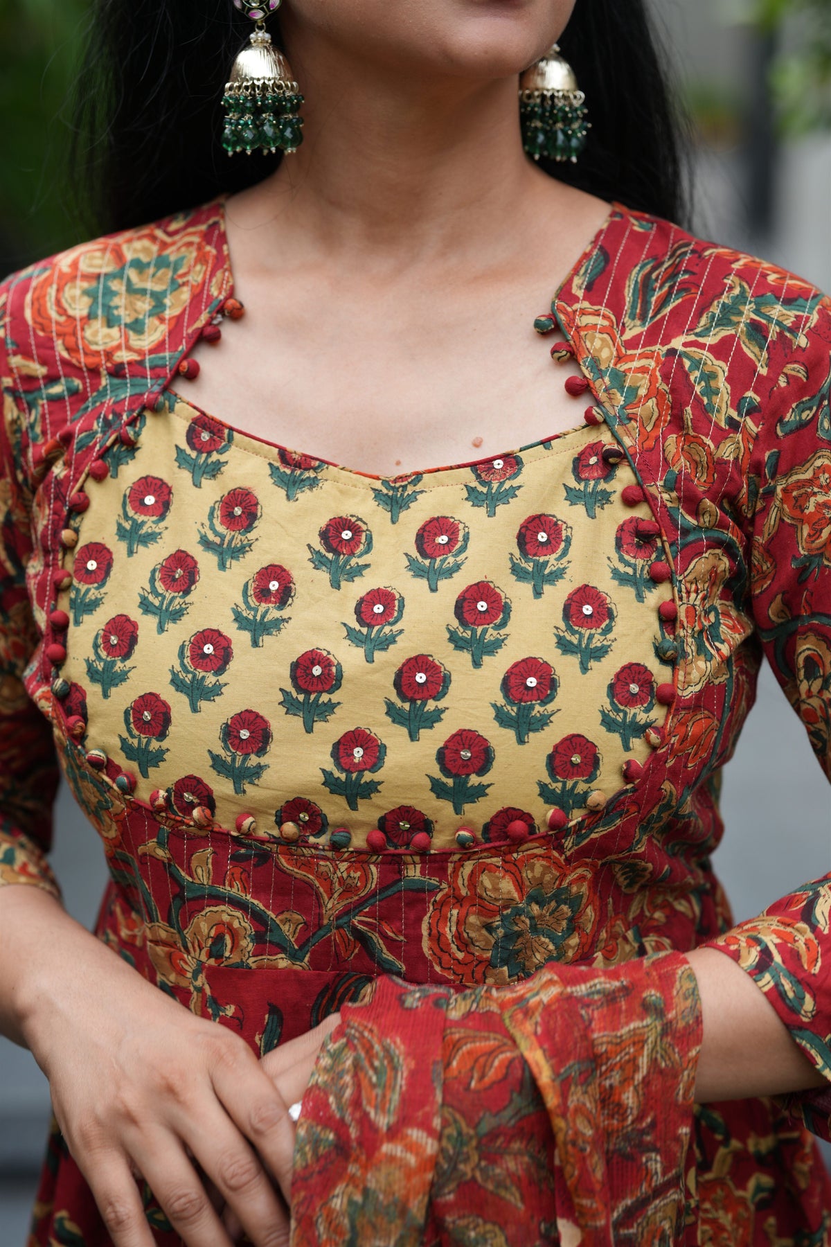 Lavanya Handblock Cotton Suit Set