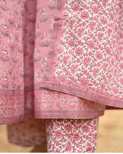 OP Cotton Anarkali Suit Set