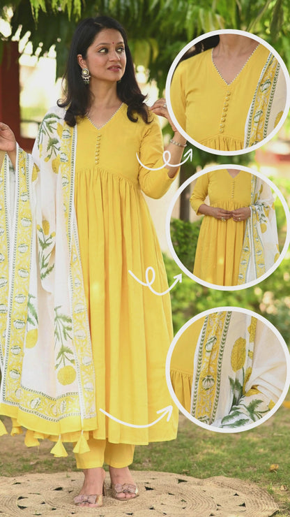 Khwaab Alia Cotton Suit Set